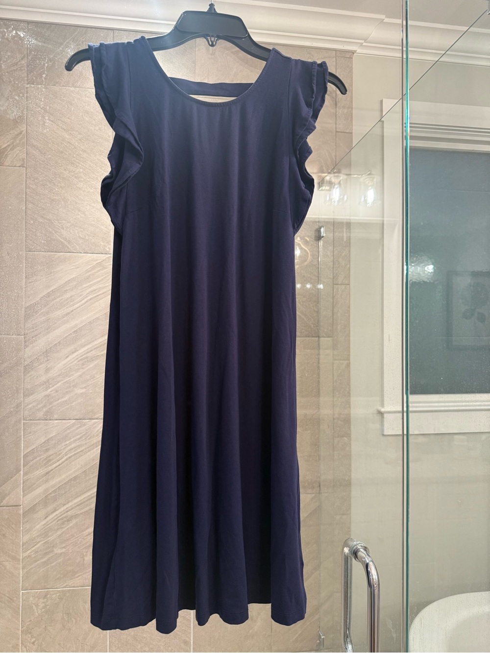 Lilly Pulitzer Navy Flutter Sleeve Knit Dress | XS | EUC